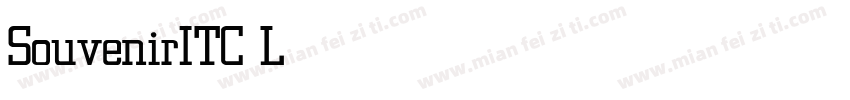SouvenirITC Light字体转换